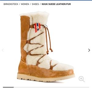 NIB Birkenstock Nuuk Suede Leather/Fur